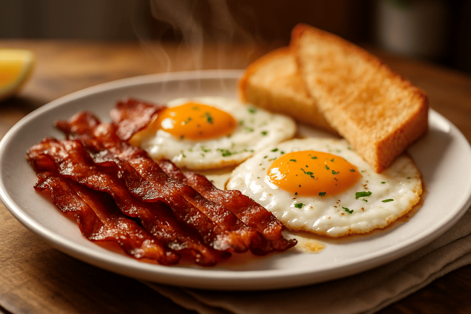 crispy bacon breakfast