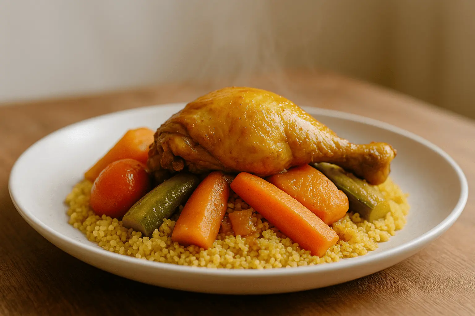 Moroccan couscous with chicken